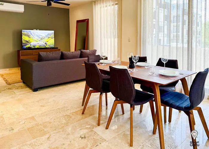 2bd With Private Balcony & Jacuzzi Aldea Zama View Apartment